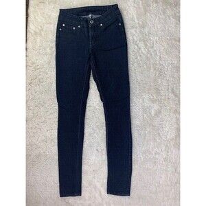 Rock & Indigo Size 3 Womens Jeans Low Rise Stretch Dark Wash